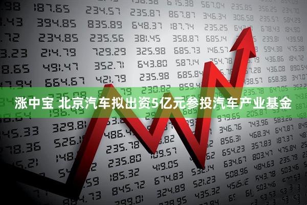 涨中宝 北京汽车拟出资5亿元参投汽车产业基金