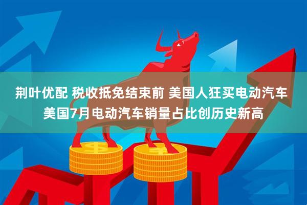 荆叶优配 税收抵免结束前 美国人狂买电动汽车 美国7月电动汽车销量占比创历史新高